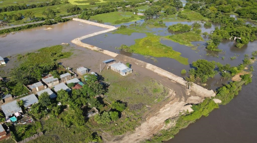 Gobernación atiende y contrarresta afectaciones por desbordamiento del río Magdalena en el municipio de El Banco