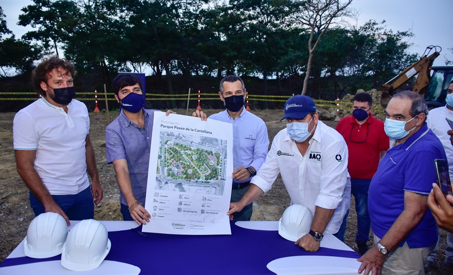 Iniciaron obras de prolongación del parque La Castellana, una nueva zona verde para los barranquilleros