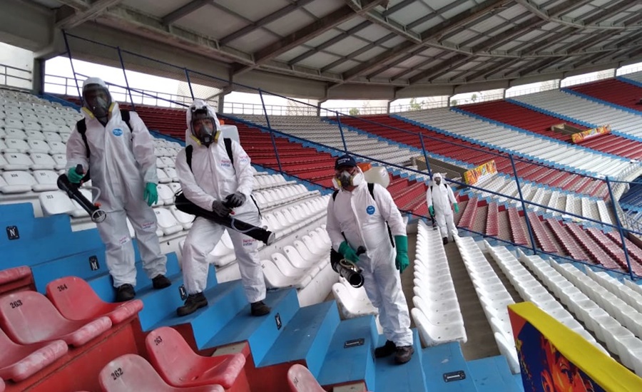 Rentokil Initial adelanta la sanitización en estadio Metropolitano para partido de la Selección Colombia ante Perú