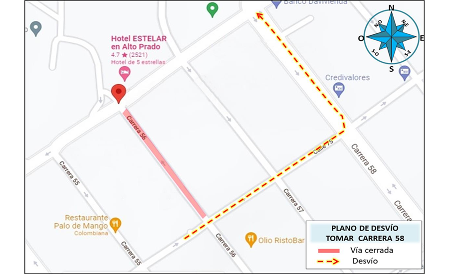 Por trabajos de Triple A cierres de vías a partir de este lunes 31 de enero en Barranquilla