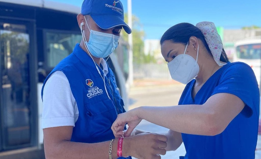 En Transmetro, usuarios participaron en campaña de sensibilización de donación de órganos