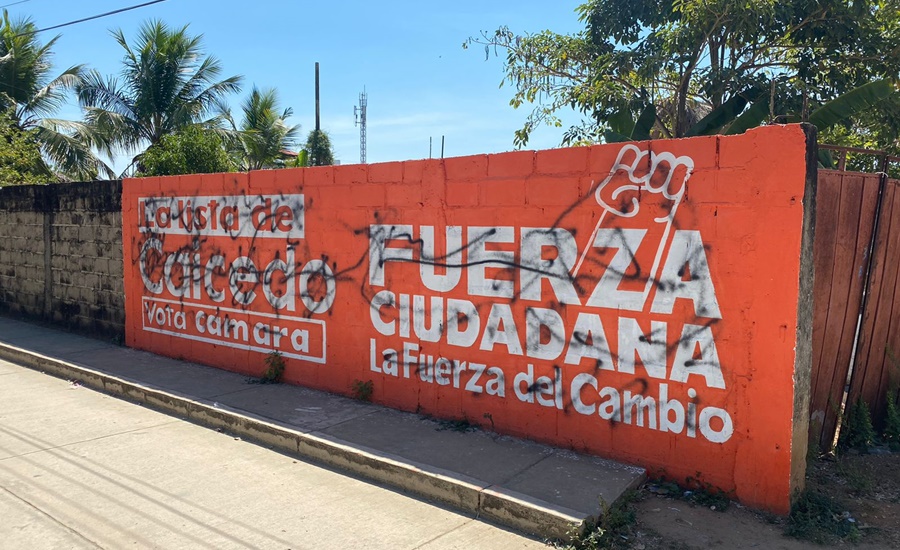¡No cesa guerra sucia contra Rafael Martínez y Lista de Caicedo!: vandalizan vallas de Fuerza Ciudadana en 9 municipios