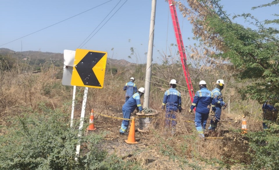 Roban 600 metros de cables eléctricos en zona rural de Juan de Acosta