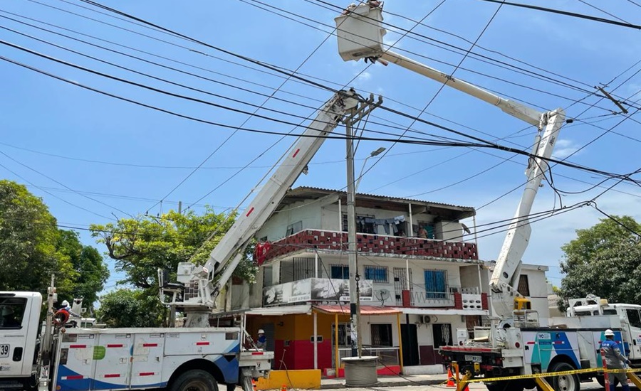 Air-e realiza mantenimiento de equipos en la subestación Río