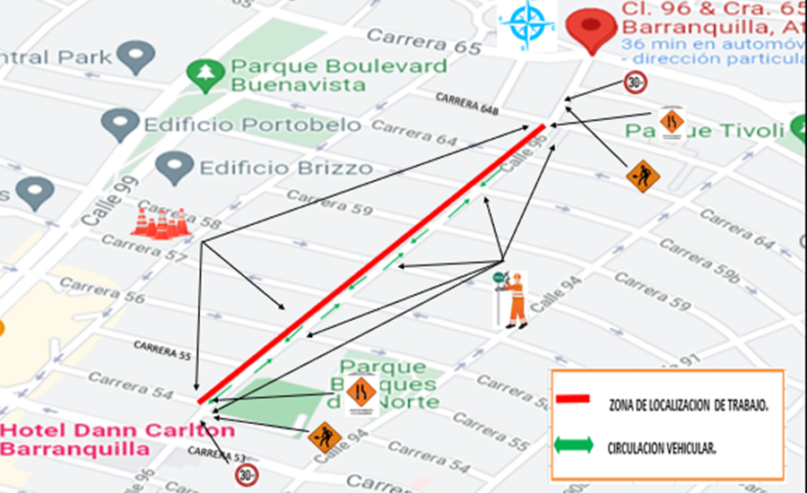 Conozca los Cierres de vías en Barranquilla para este fin de semana