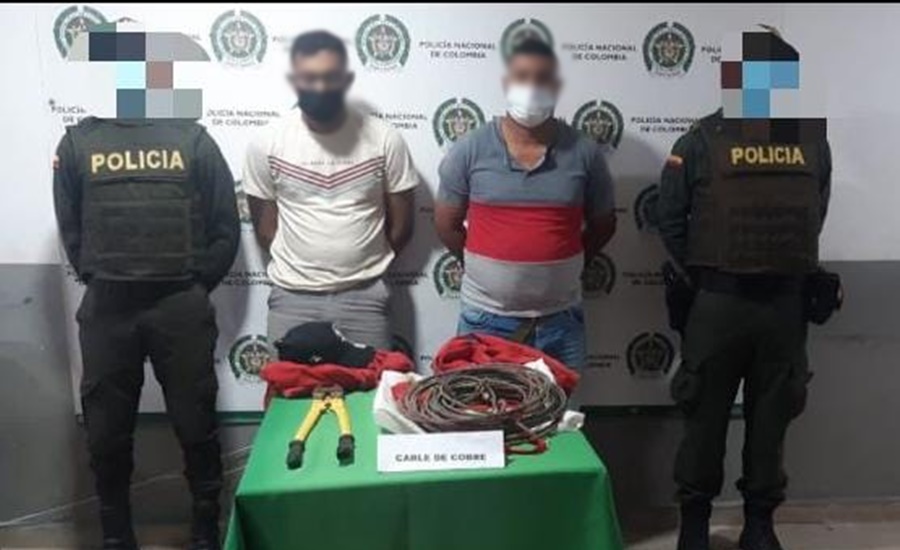 Dos capturados por manipulación de redes eléctricas en Sabanalarga