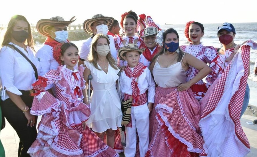 Gobernación celebra el Día Nacional de la Cumbia frente al nuevo muelle de Puerto Colombia