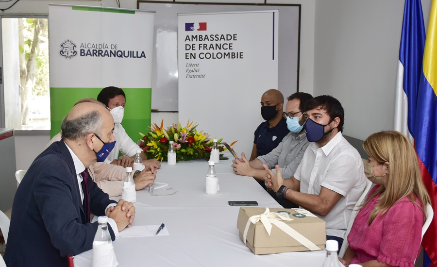 Embajador de Francia destaca apuestas de Barranquilla por el desarrollo sostenible y la equidad social