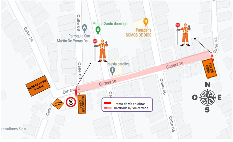 Por construcción de vías y canales boxculvert cierres de vías en Barranquilla este jueves 17 de febrero