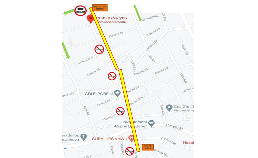 Tenga en cuenta los cierres de vías en Barranquilla para este fin de semana