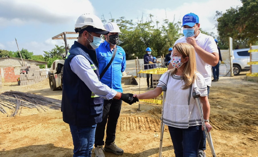 “En junio pondremos al servicio de la comunidad la nueva cancha La Malanga, en Santa Cruz”: Elsa Noguera