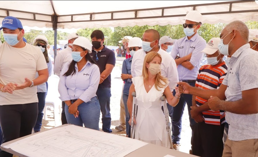 “Nuestro compromiso es entregar el parque El Carmen de Candelaria la primera semana de junio”: Elsa Noguera