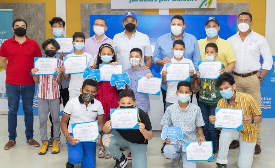 Con programa de la Gobernación del Atlántico, niños y jóvenes de Puerto Colombia aprendieron a desarrollar videojuegos