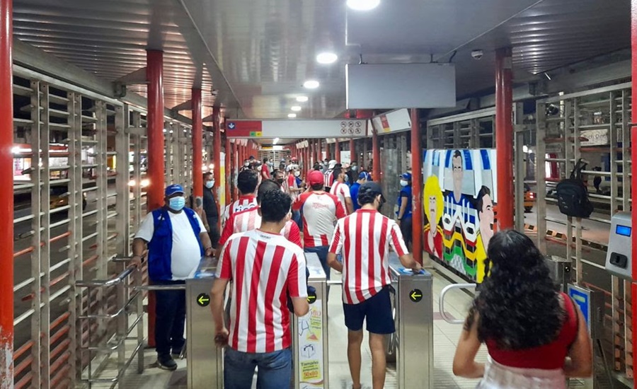 Transmetro dispondrá servicios adicionales al finalizar partido entre Junior y América