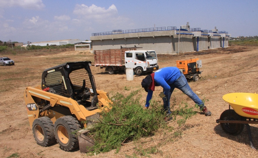 Alcaldía de Malambo supervisa trabajos en la Ptar