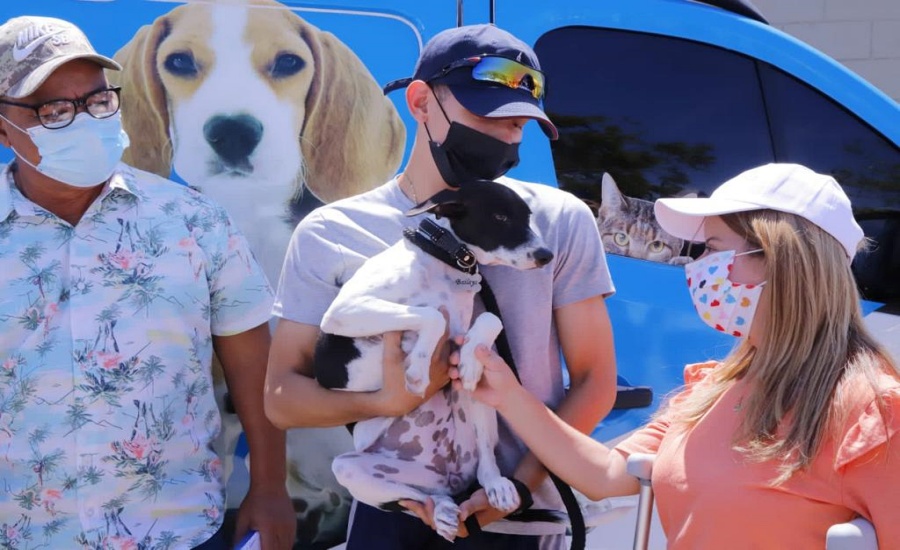 Gobernadora del Atlántico participó en nueva jornada de bienestar animal en Puerto Colombia