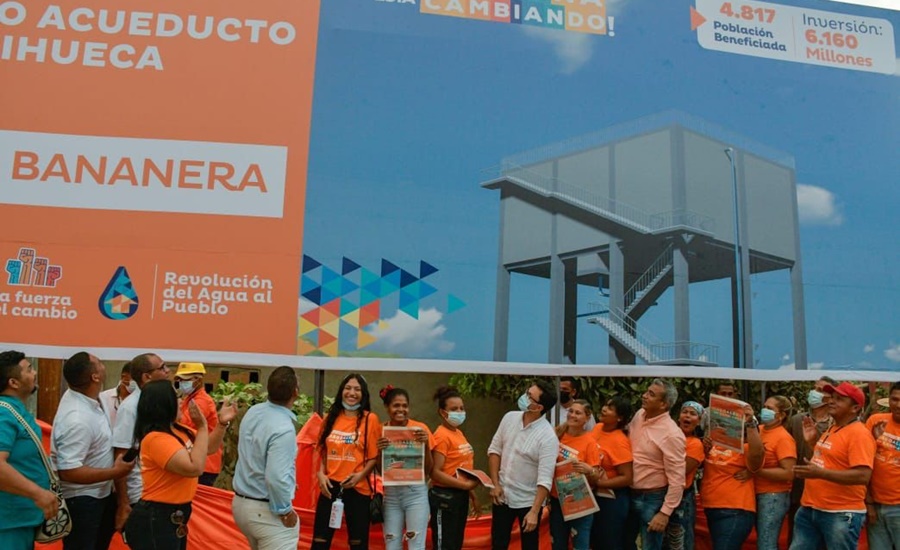 Agua las 24 horas, 10 colegios y 3 puestos de salud, las grandes obras de Caicedo para Zona Bananera