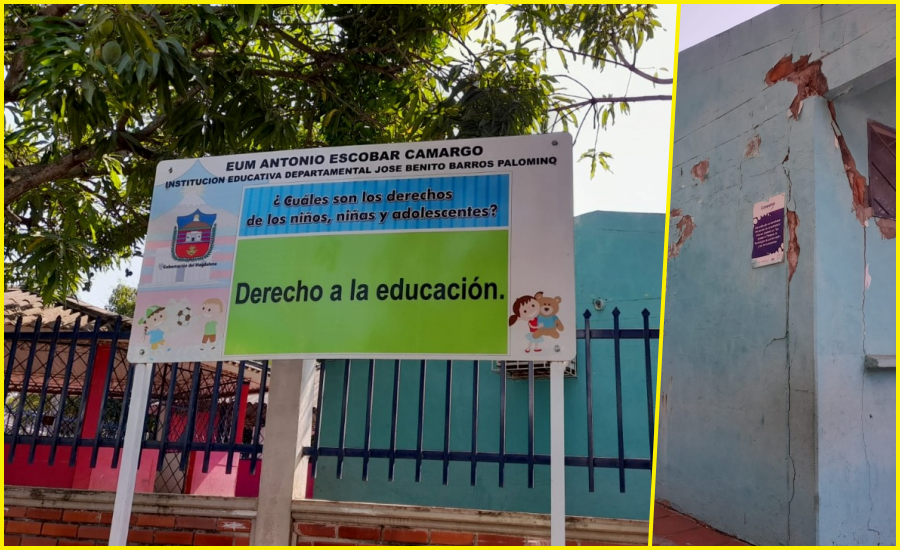 Gobernación del Magdalena adelanta plan de contingencia en sede educativa de El Banco afectada por sismos