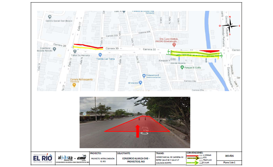 Conozca los cierres de vías en Barranquilla desde este viernes 1 de abril de 2022