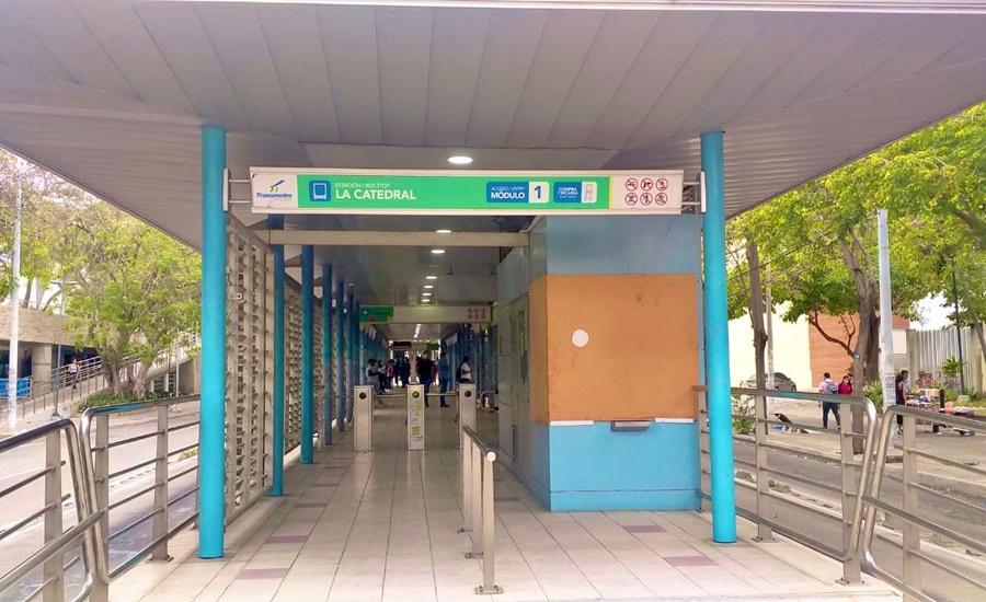 Transmetro habilita módulo corriente en estación La Catedral