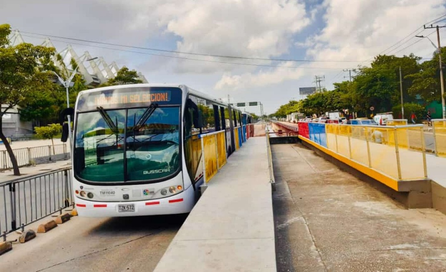 Transmetro habilitará plataforma frente al estadio Metropolitano para partido entre Colombia y Bolivia