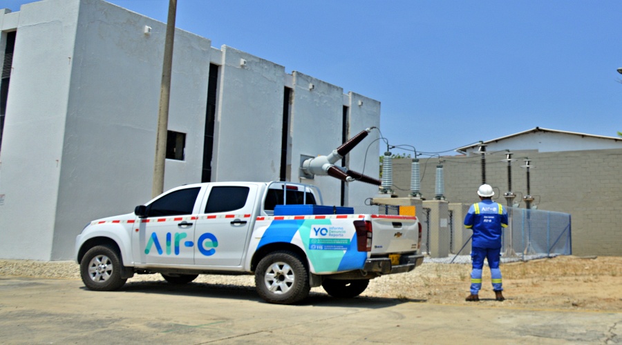 Continúan los trabajos de Air-e en la subestación Centro