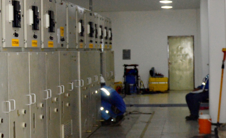 Trabajos eléctricos en la subestación Río Magdalena