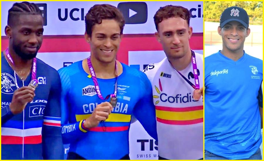 Cristian Ortega, atleta apoyado por la Gobernación, se tituló campeón en la Copa Mundo de Naciones en ciclismo en pista