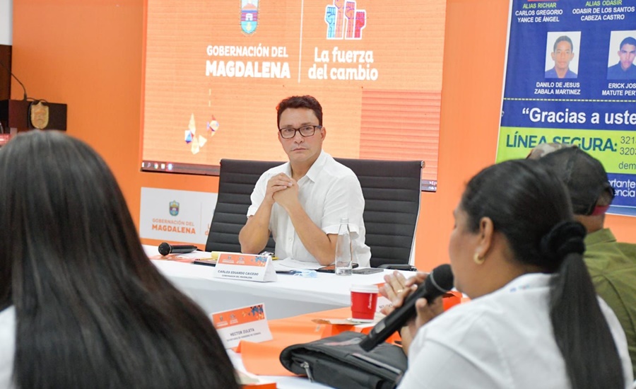 Caicedo convocó a empresarios, gremios, autoridades y víctimas para enfrentar la criminalidad en la Sierra Nevada