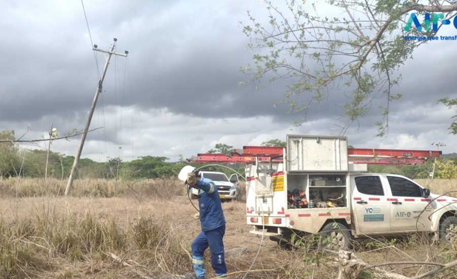 Nuevo robo de cables afectó servicio de energía a Piojó