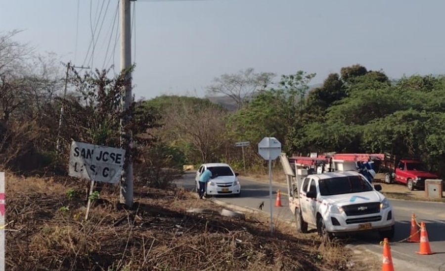 Roban cables en zona rural de Juan de Acosta