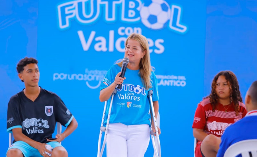 «540 jóvenes del Atlántico se formarán en valores y convivencia, por medio del fútbol»: Elsa Noguera