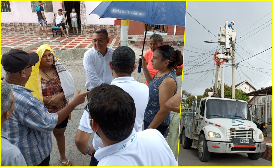 Normalizado servicio de Air-e en sector del barrio San Roque
