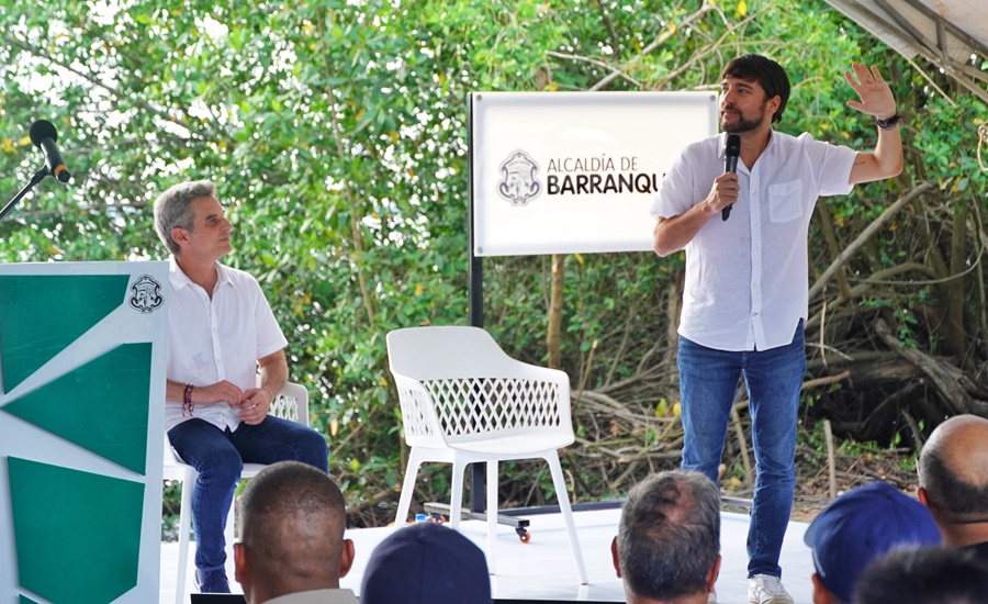 Alcalde Pumarejo pone en marcha obras de la segunda etapa de la ciénaga de Mallorquín