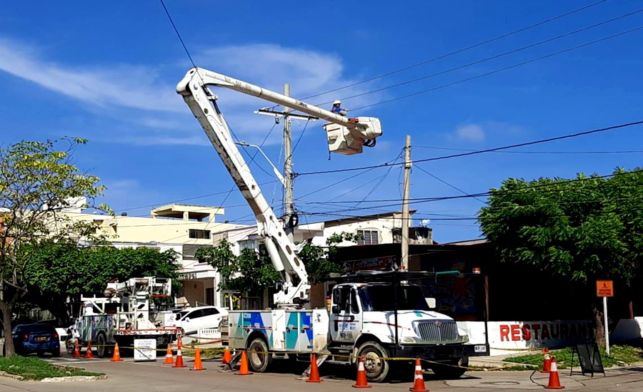 Inversiones en nuevas redes eléctricas en sectores del norte de Barranquilla