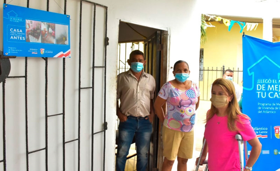 Gobernación del Atlántico avanza a buen ritmo en la ejecución de mejoramientos de vivienda en Soledad
