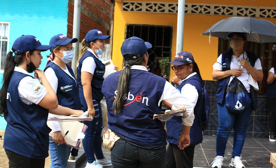 Barridos de validación del Sisbén recorren casa a casa Las Malvinas y Las Américas 