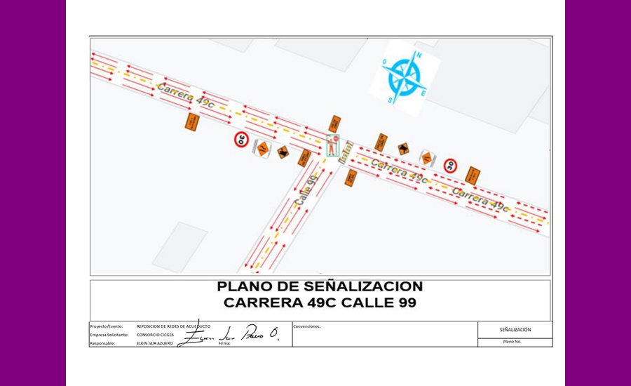 Por rotura de pavimento y reposición de redes, cierres de vías a partir del viernes 1 de julio