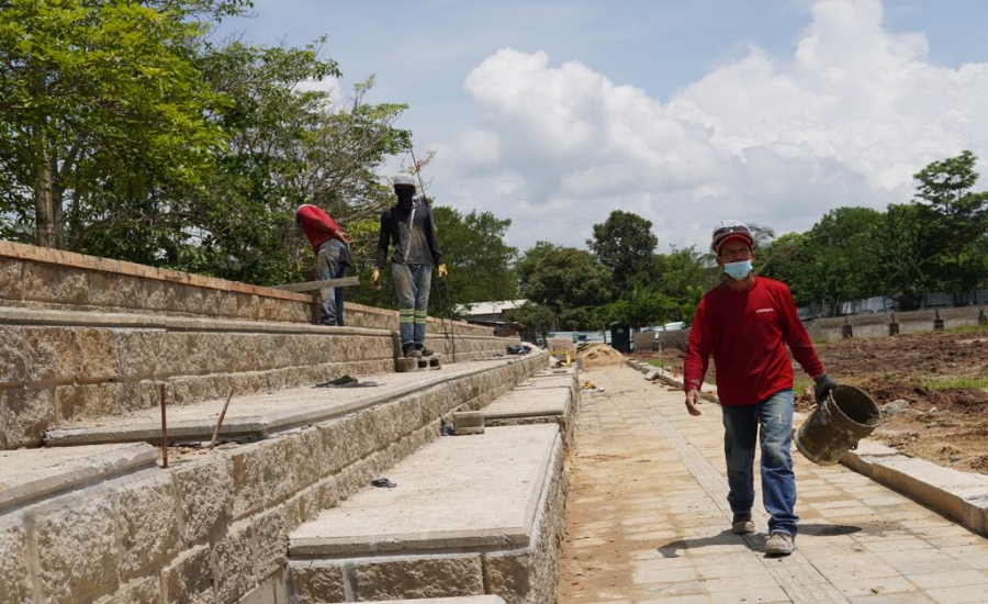 Gobernación avanza con la ejecución de 17 frentes de obra  de ‘Parques para la gente’ en el Atlántico