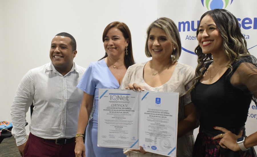 Mutualser eps recibe certificado de calidad en la regional Magdalena