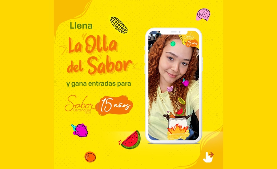 Usa nuevo filtro de Instagram y gana entradas para Sabor Barranquilla 2022