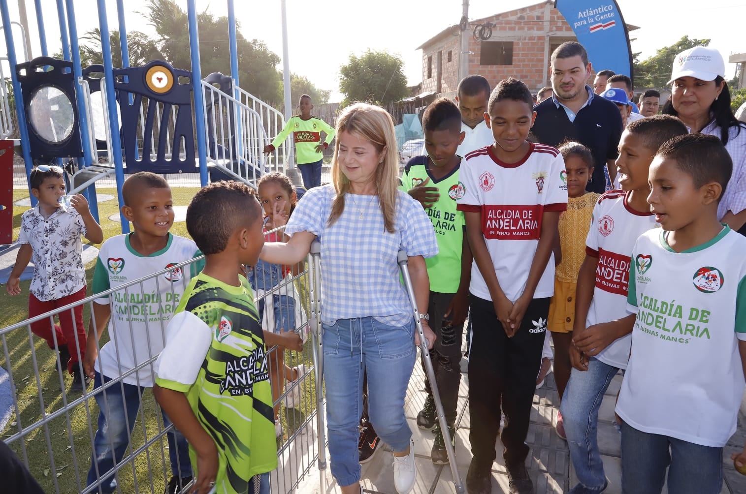 «Carreto estrena su primer parque con cancha múltiple y juegos infantiles»: Elsa Noguera