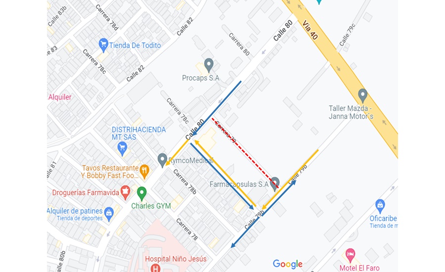 Conozca los cierres viales para este domingo y lunes por evento deportivo y obras en Barranquilla