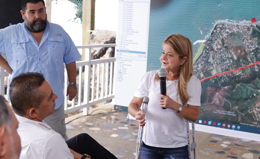 “Proyecto que solucionará la erosión costera en Santa Verónica está en fase 3 y se lo presentaremos al nuevo Gobierno Nacional”: Elsa Noguera