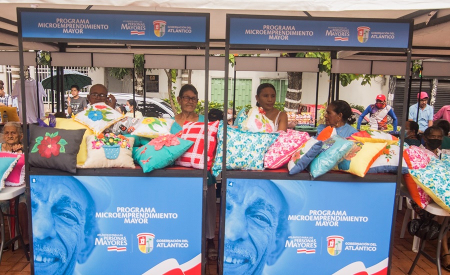 Gobernación del Atlántico impulsa los microemprendimientos de 770 personas mayores con ferias municipales
