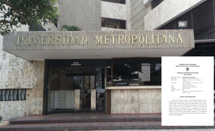 Tribunal de Bogotá ordena seguir investigando al actual rector de Unimetro