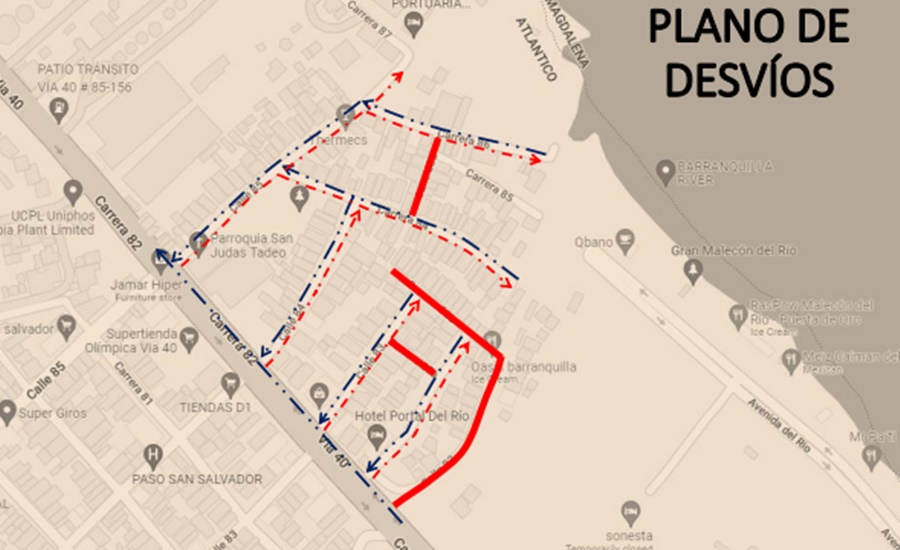 Conozca los cierres por pavimentación de vías a partir de este martes 27 de septiembre de 2022 en Barranquilla