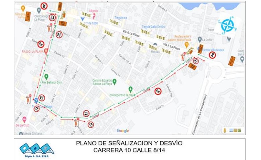 Por reposición de alcantarillado, cierres de vías a partir de este 7 de septiembre de 2022 en Barranquilla