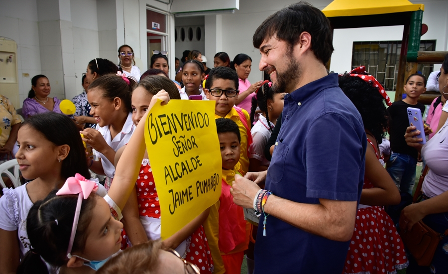 Con obras en IED Evaristo Sourdís, Distrito beneficia a 1.400 estudiantes