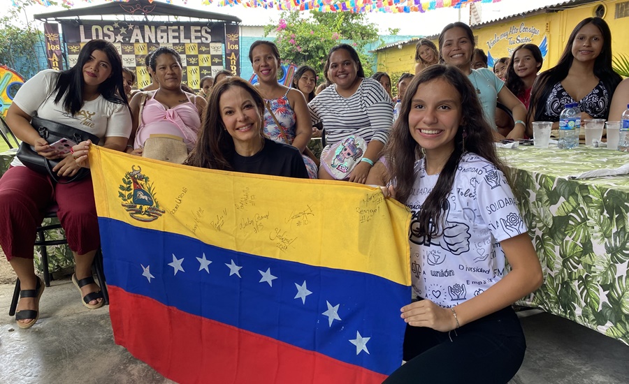 Coraima Torres acompaña acciones de ACNUR en Barranquilla para apoyar refugiados y migrantes venezolanos